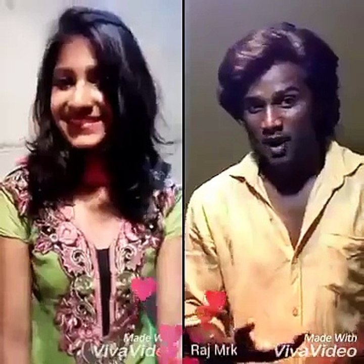 Cute Tamil jodi dubsmash - Thalaivar Fans Must Watch