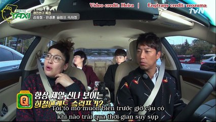 [Vietsub][Chiken] 161122 Kim Heechul gửi lời xin lỗi đến các thành viên - Taxi tvN E.453 cut
