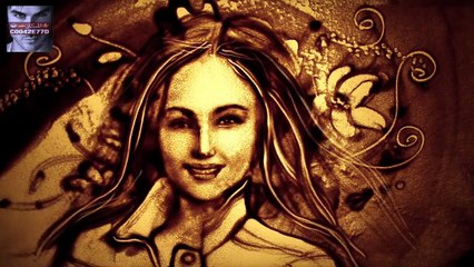 فن الرسم بالرمل (جودة HD) Art of sand drawing