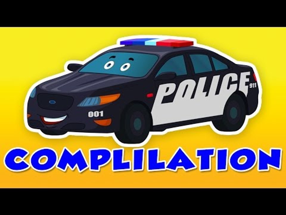 Police car | 40 mins compilation for kids | for...