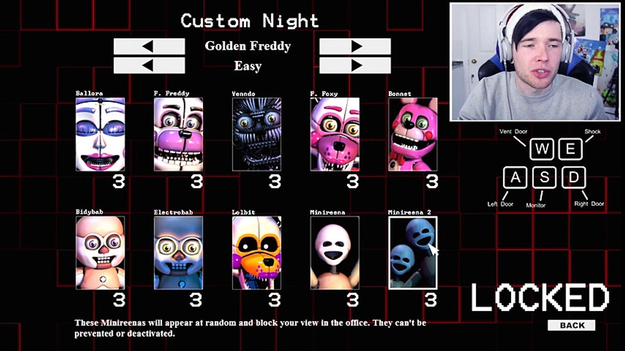 DanTDM Minecraft SISTER LOCATION CUSTOM NIGHTS!!! TDM Minecart