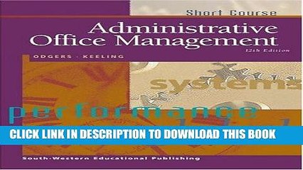 [READ PDF] EPUB Administrative Office Management, Short Course Full Online