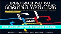 [PDF] Epub Management Accounting and Control Systems: An Organizational and Sociological Approach