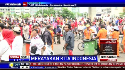 Aksi Kita Indonesia Selesai, Petugas Bersihkan Sampah