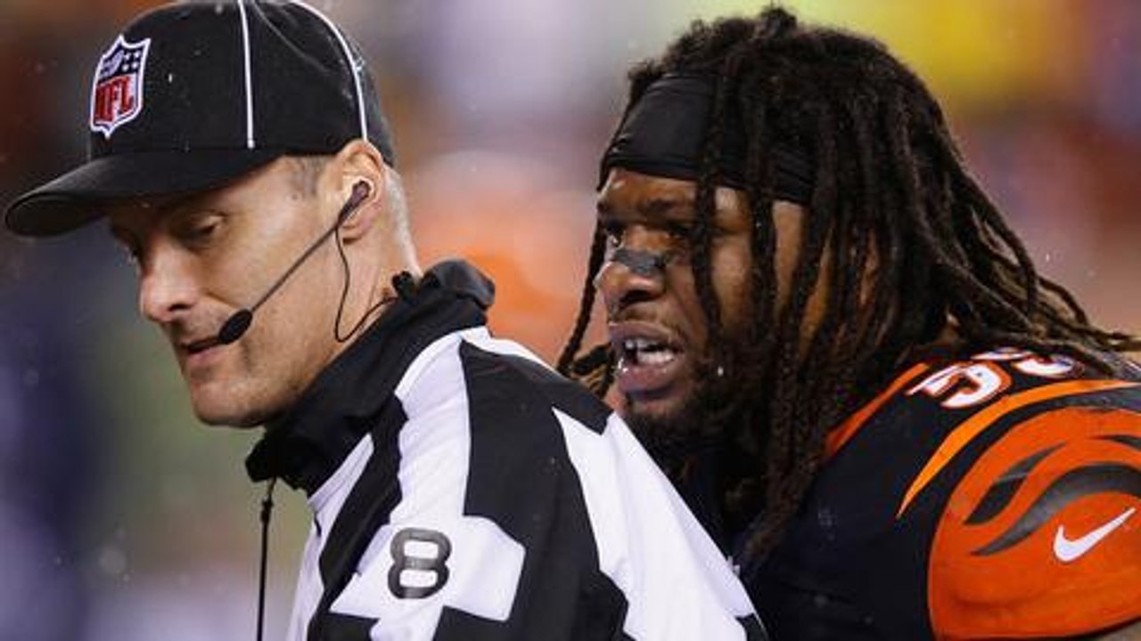 Bengals Vontaze Burfict Caught Flopping