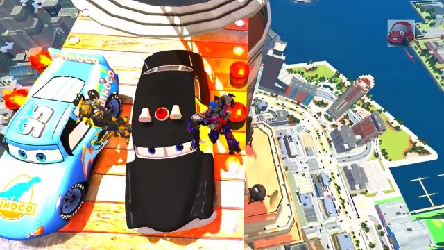Childrens Songs Disney PIXAR cars Sheriff & Dinoco McQueen Bumblebee & Optimus Prime Transformers