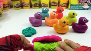 Play Doh Ducks with Dinosaur Molds Fun & Creative for Kids #kids #playdough