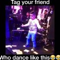 cute child dancing