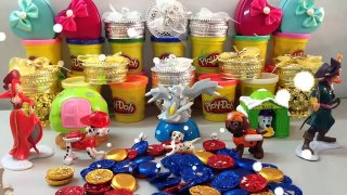 Play doh surprise egg video Compilation for kids - Disney Play Doh & Surprise Eggs #18