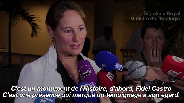 A Cuba, Ségolène Royal défend le bilan de Fidel Castro