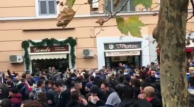 LAZIO-ROMA, PONTE MILVIO: I LAZIALI CANTANO