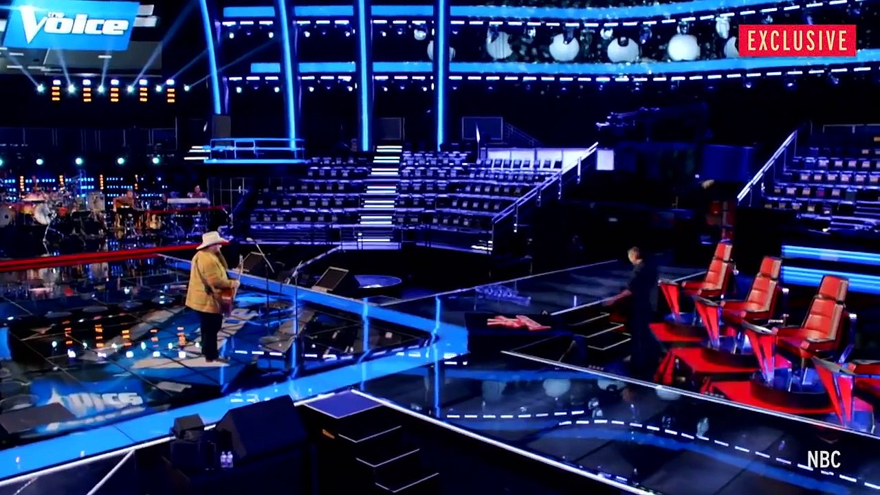 EXCLUSIVE- Watch Adam Levine's Hilarious Blake Shelton Impression on 'The Voice' Blooper Reel