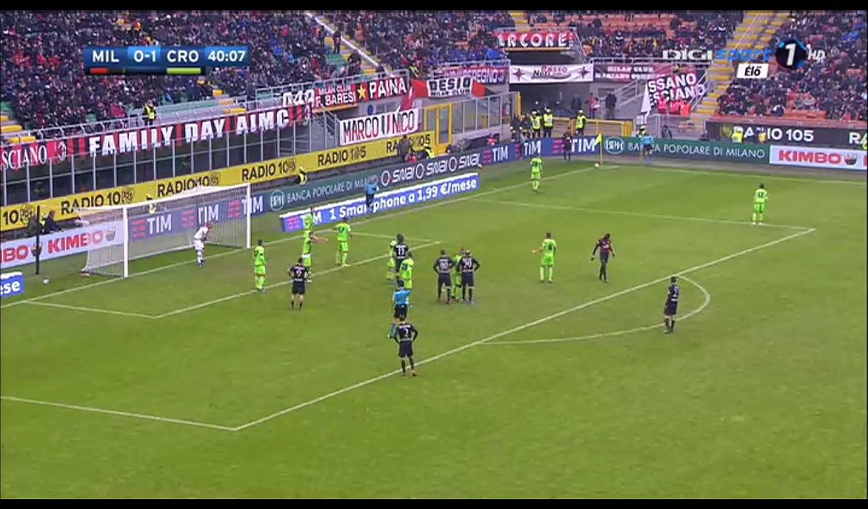 Mario Pasalic Goal HD - AC Milan 1-1 Crotone - 04.12.2016
