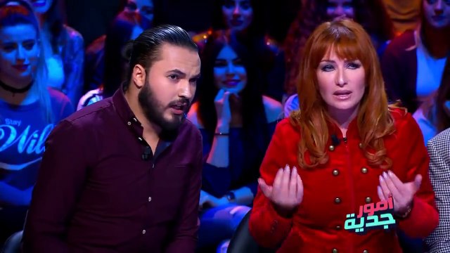 كريم الغربي يزلع عائشة عطية هههههه