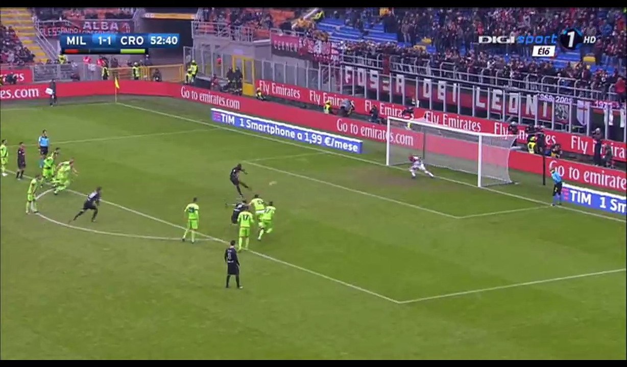 M'Baye Niang (Penalty missed) HD - AC Milan 1-1 Crotone - 04.12.2016