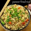 paneer fried rice recipe _ how to make paneer fried rice