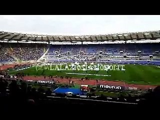 LAZIO-ROMA , PREPARTITA CON SBANDIERATORI