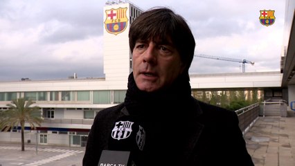 Joachim Low: "La filosofía, la formación y el carácter del Barça son de los mejores del mundo"