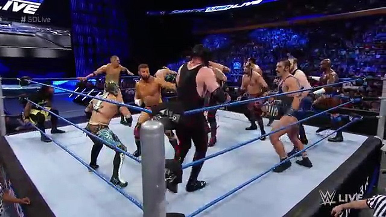 WWE-World-Title-No-1-Contenders-Six-Pack-Qualifying-Battle-Royal-SmackDown-Live-July-26-2016 -