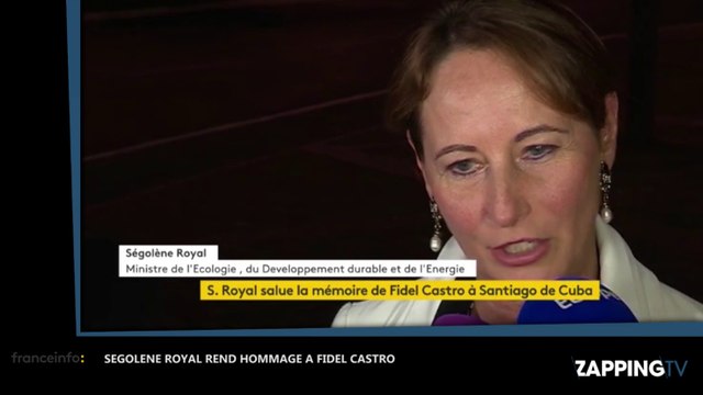 Ségolène Royal fait l'éloge de Fidel Castro, elle se fait lyncher par la classe politique (vidéo)