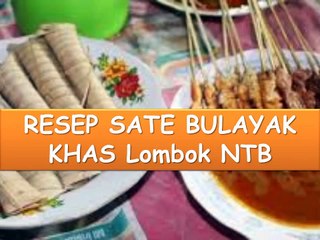 Resep & Cara Membuat Sate Bulayak