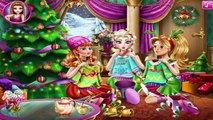 ❤ Frozen Elsa Anna and Rapunzel Christmas Makeover Party ♡ Disney Princess Games ❤