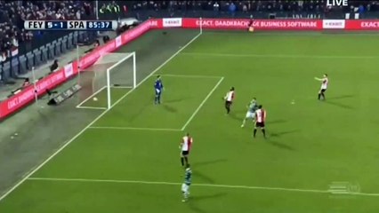 Thomas Verhaar Goal - Feyenoord 5-1 Sparta Rotterdam 04-12-2016 (HD)