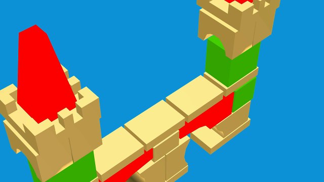 Строим замок из кубиков - развивающее видео для детей Build a castle out of blocks - educational
