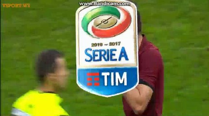 Danilo Cataldi RED CARD for slap in face Daniel De Rossi - Lazio 0-1 Roma 04.12.2016 HD