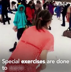 Flippin’ kids in the freezing cold. This controversial extreme practice might freak you out