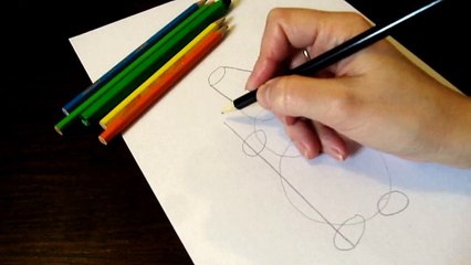 Как быстро нарисовать снеговика для детей How fast to draw a snowman for kids