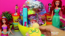 Huevo Sorpresa Gigante de Ariel de las Princesas Disney en Español de Plastilina Play Doh