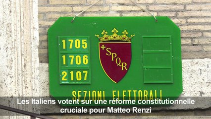 Italie: référendum sur la réforme constitutionnelle