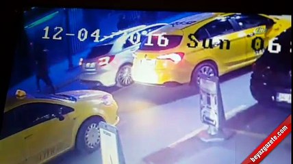 Şişli'de cadde ortasındaki kavga kamerada