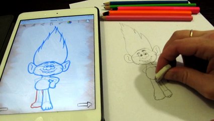 Trolls 2016 How to draw troll Diamond Тролли 2016 Как нарисовать тролля Diamond