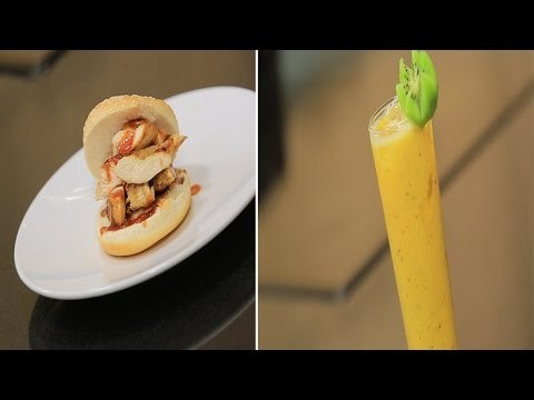 سندوتش دجاج مشوي بدبس الرمان - كوكتيل الكيوي بالمانجو | سندوتش وحاجة ساقعة حلقة كاملة