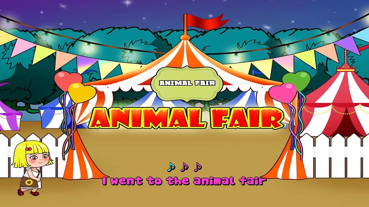 Animal Fair | Nursery Rhymes Songs For Children [ Vocal 4K ]