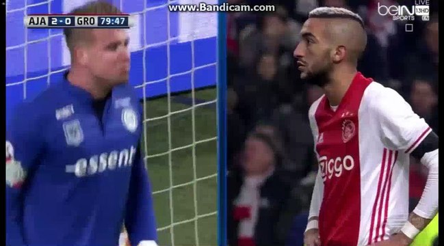 Hakim Ziyech Penalty Missed - Ajax 2-0 Groningen 04.12.2016 HD