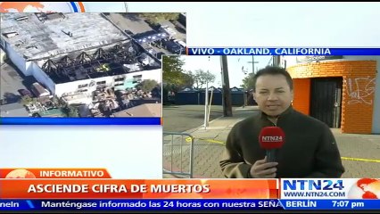 Autoridades de EE.UU. temen que haya más de 40 muertos en el incendio de una discoteca en Oakland