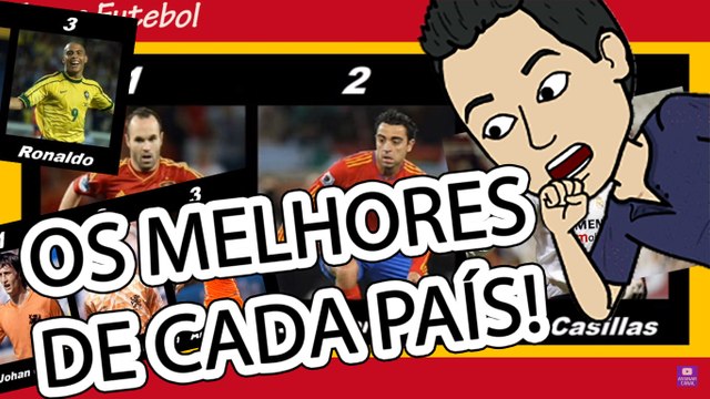 Melhores Jogadores de Todos os Tempos - TOP 3 de Cada País