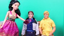 Frozen Hans and Kenton Bro Date Play Doh Spa with Barbie, Jasmine, Vera DisneyCarToys