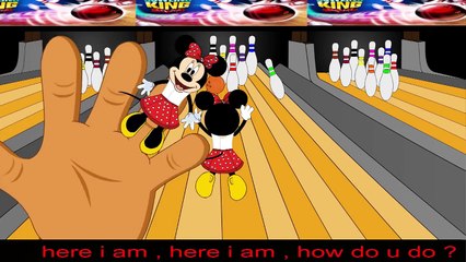 Mickey Mouse Playing Bowling | Mickey Mouse Finger Family Songs