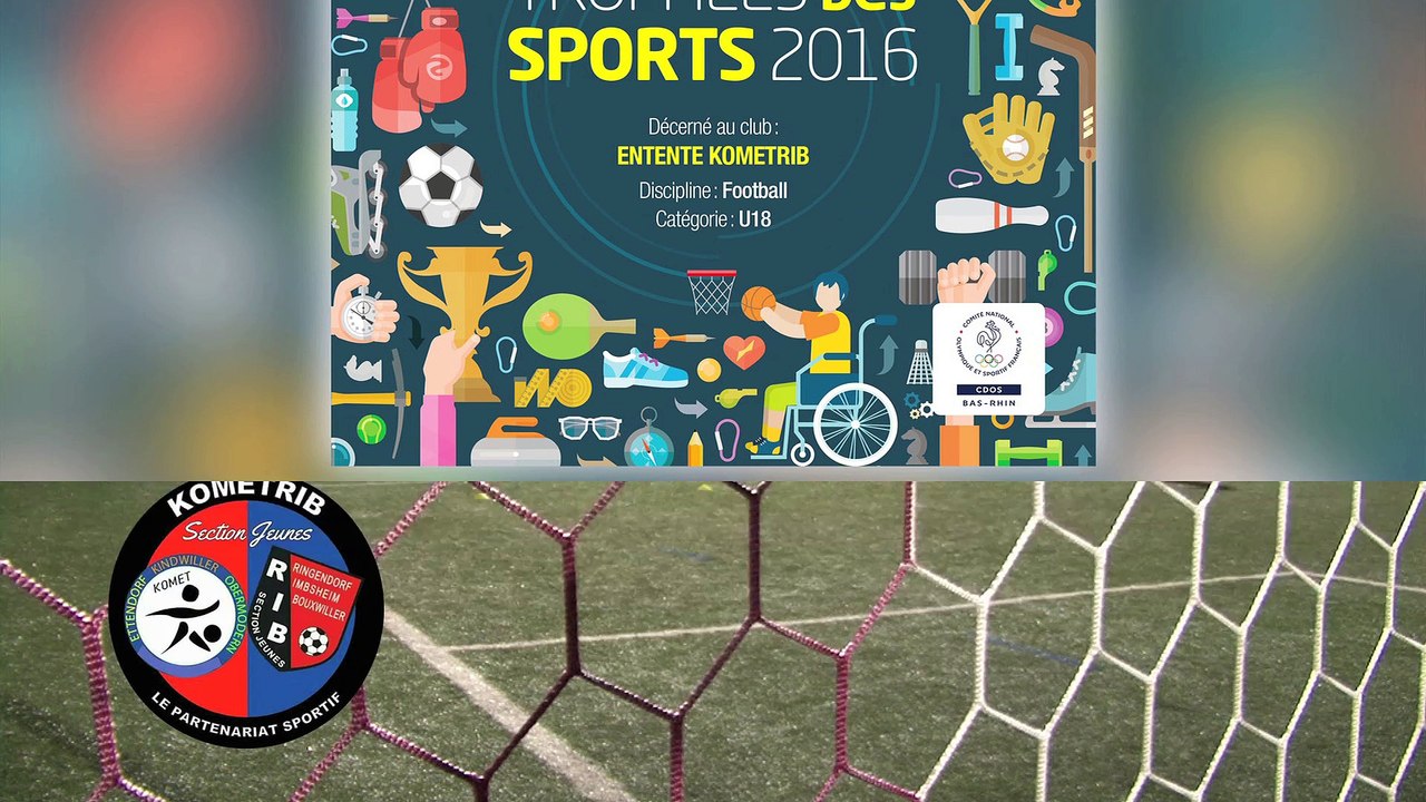 TROPHÉE 2016 DES SPORTS 67 - CDOS 67 - FOOTBALL KOMETRIB