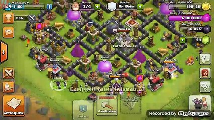 Clash Of Clans - Hdv 8 farming + 1 Déf gowiwi