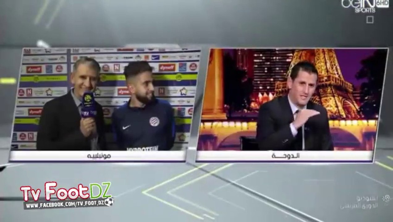 Quand Boudebouz est interviewé dans l'émission de Rafik Saïfi sur BeIN Sports