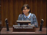 Poseł Izabela Leszczyna - Wystąpienie z dnia 29 listopada 2016 roku.