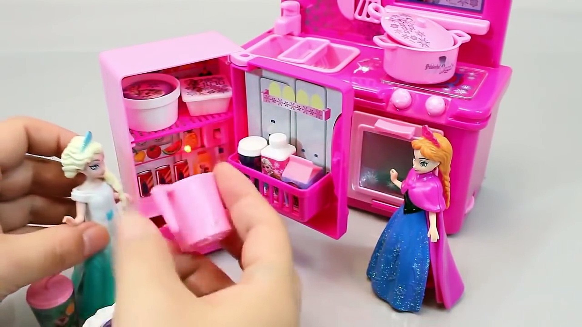 elsa play doh cooking