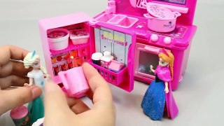 Play Doh Cooking Frozen Elsa Kitchen Fridge Oven Play Doh Toy Surprise Eggs Toys