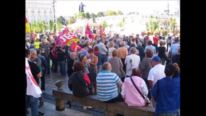 Nancy le 29 Septembre 2016 les "Retraités" étaient dans la rue