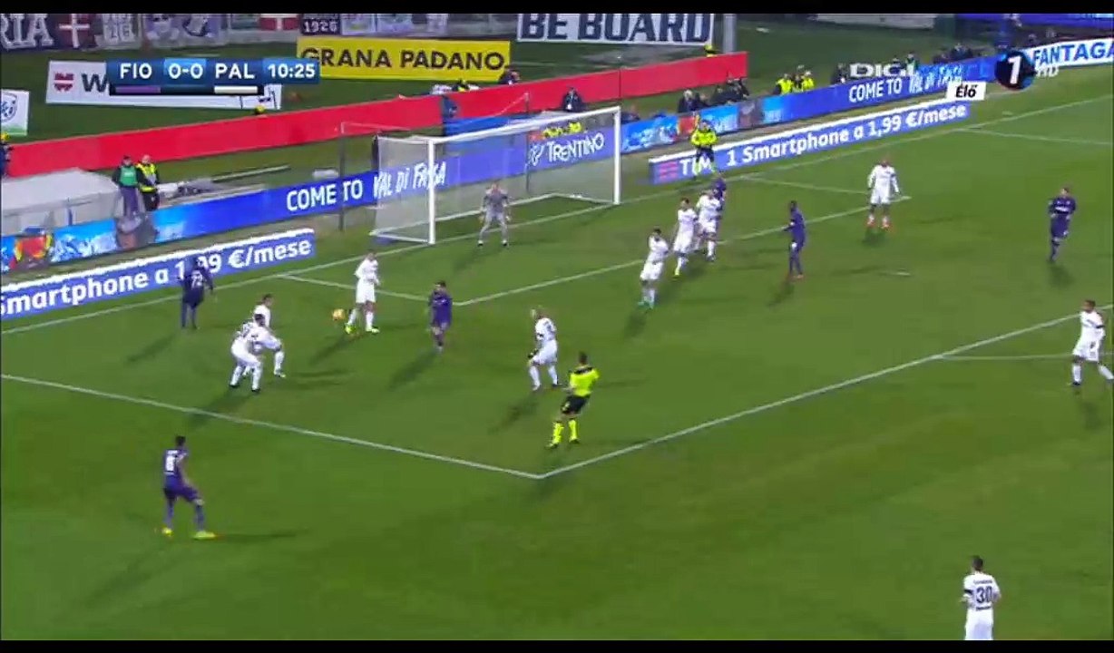 Nikola Kalinic Goal Annulled HD - Fiorentina 0-0 Palermo - 04.12.2016
